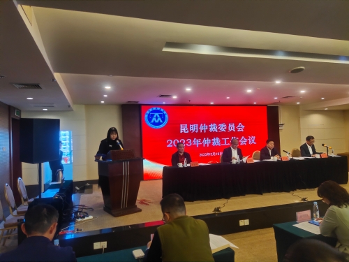优秀仲裁员代表张皓琳发言